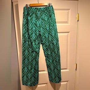 Zara | Pants u0026 Jumpsuits | Zara Green Batik Print The Ava Pant Size Medium  0 Cotton Nwt | Poshmark